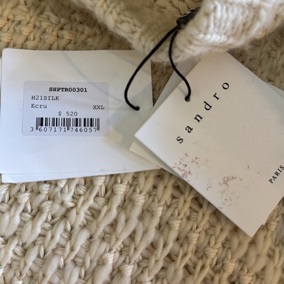 Sandro - Oversize Cotton/Wool Sweater PTP 24” (520usd) - Picture 6 of 12